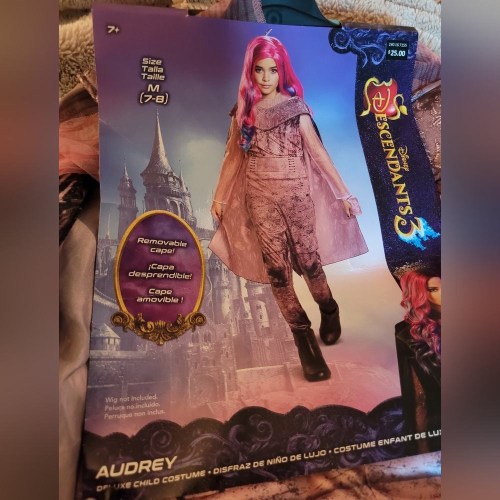 Disney descendants costume size M(7-8)pink